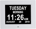 Aowasi 8 Alarms Digital Clock, Extra Large Display Wall Digital Day Calendar by Aowasi