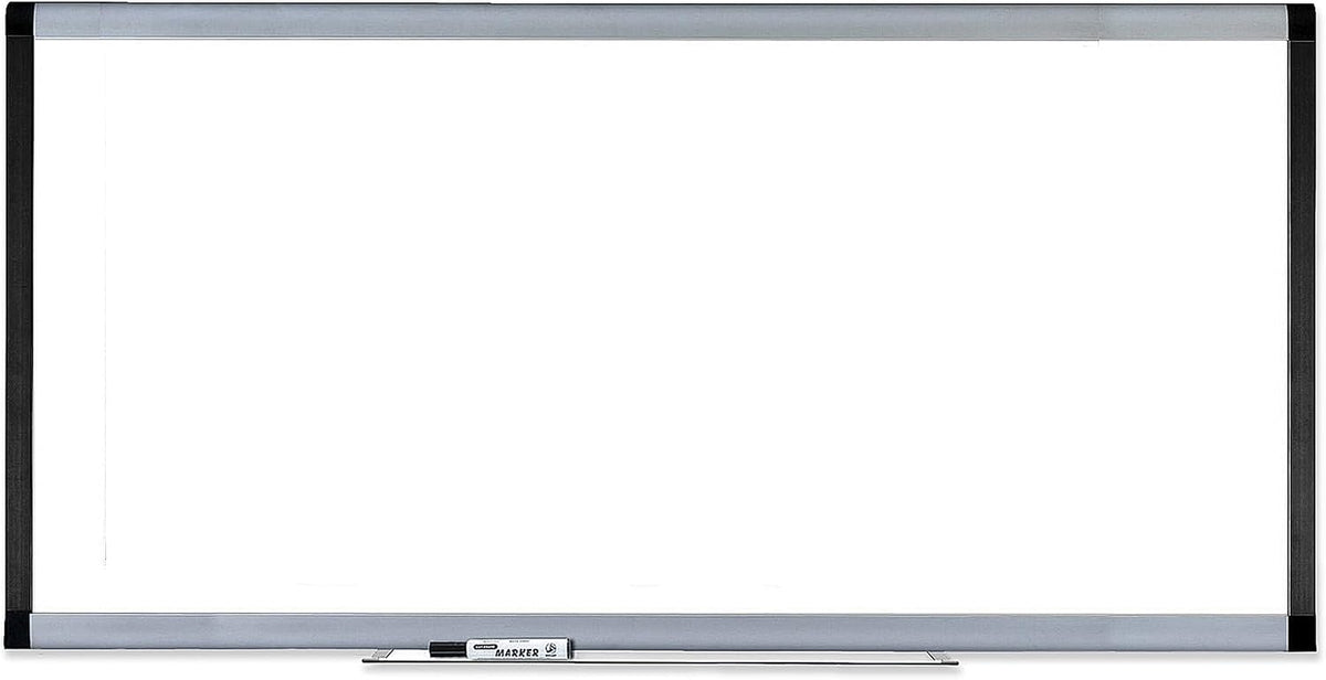 Lorell Magnetic Dry-Erase Board, 8 by 4-Feet, Silver/Ebony