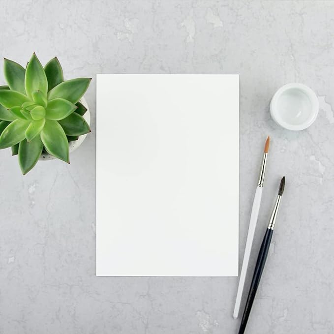 Reskid 100 Pack of White Cardstock - Image 4