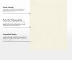 LUXPaper 8.5" x 11" Cardstock | Letter Size | Natural Linen | 100lb. Cover | - Image 8