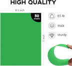 8.5 x 11 Green Card Stock, Goefun 50 Pack Green Cardstock, 65lb Printer Paper - Image 2