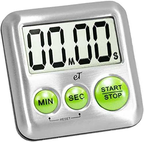Elegant Digital Kitchen Timer Stainless Steel - Image 4
