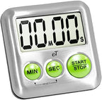 Elegant Digital Kitchen Timer Stainless Steel - Image 2