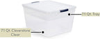 Rubbermaid Cleverstore 74 Qt Clear Storage Bins - Image 7
