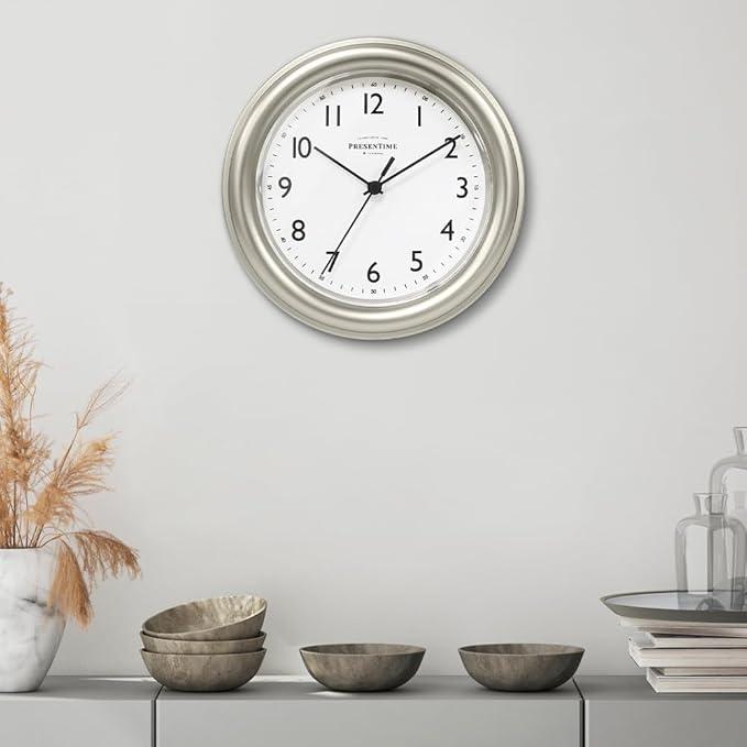 Presentime & Co. 8.5" Modern Farmhouse Essential Wall Clock, Silent Non Ticking - Image 6