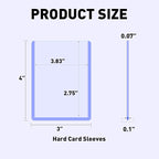 100ct 3"x4" Hard Card Sleeves - Image 2