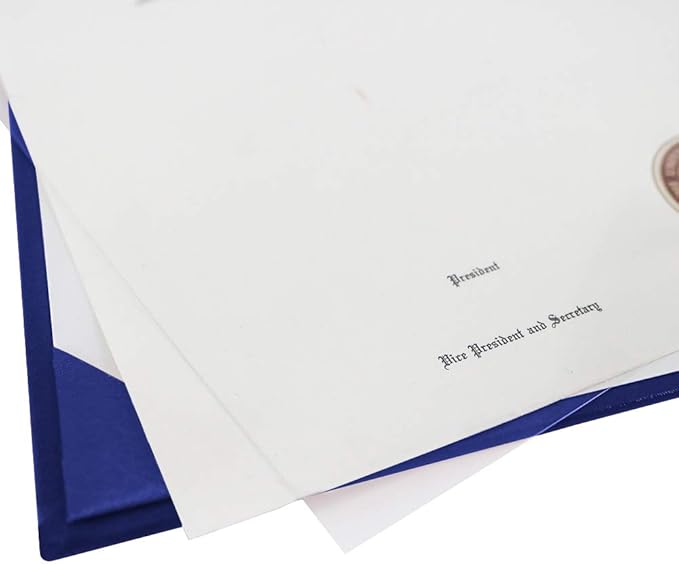 GraduationMall 8.5"x11" Smooth Padded Diploma Cover Certificate Holder Royal - Image 6