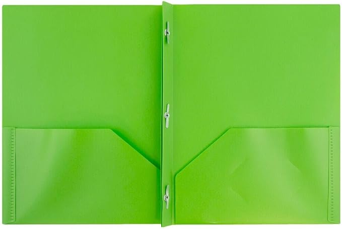 JAM PAPER Plastic Color Pop Folders - Image 2