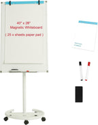 BIBOC Mobile Dry Erase Board – 40x28 inches Magnetic Portable Whiteboard Stand by BIBOCOFFIC