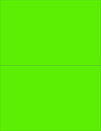 NextDayLabels - 8-1/2 x 11 Neon Color High Light Fluorescent Labels