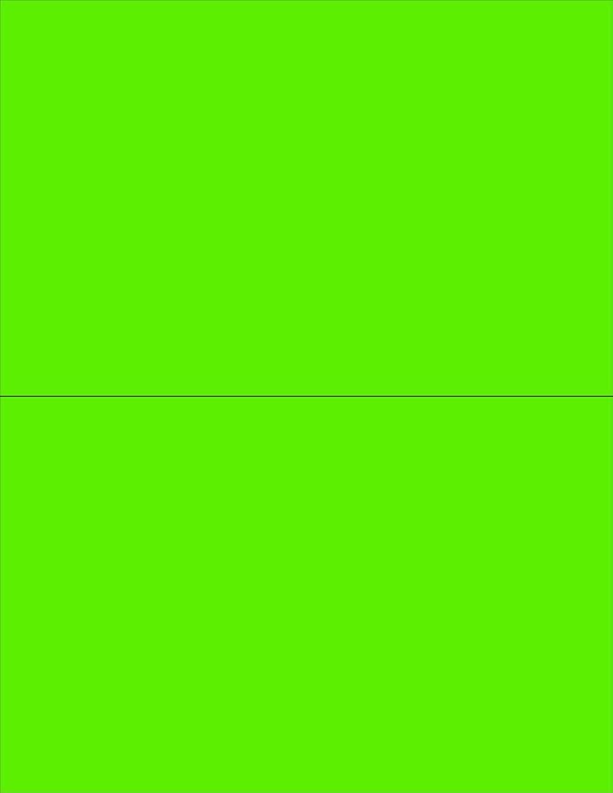 NextDayLabels 8-1/2 x 11" Neon Color High Light Fluorescent Labels by NextDayLabels