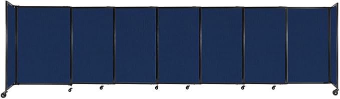 Versare Straightwall Sliding Portable Wall Partition | Freestanding Office by VERSARE