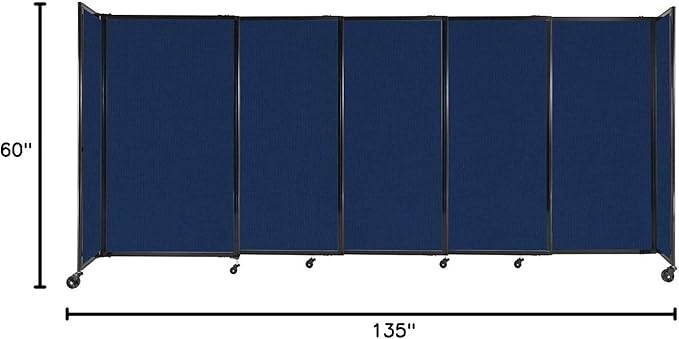 Versare Straightwall Sliding Portable Wall Partition | Freestanding Office - Image 7