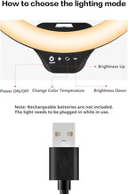 Sensyne 10'' Ring Light with 50'' Extendable Tripod Stand, LED Circle Lights - Image 8