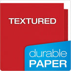 Oxford Twin-Pocket Folders, Textured Paper, Letter Size, Holds 100 Sheets - Image 4