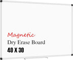 XBoard Magnetic Whiteboard 40 x 30 Inch, Dry Erase White Board by XBoard