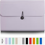 Nicfaec Expanding File Folder, 13 Pockets, Polypropylene - Image 3