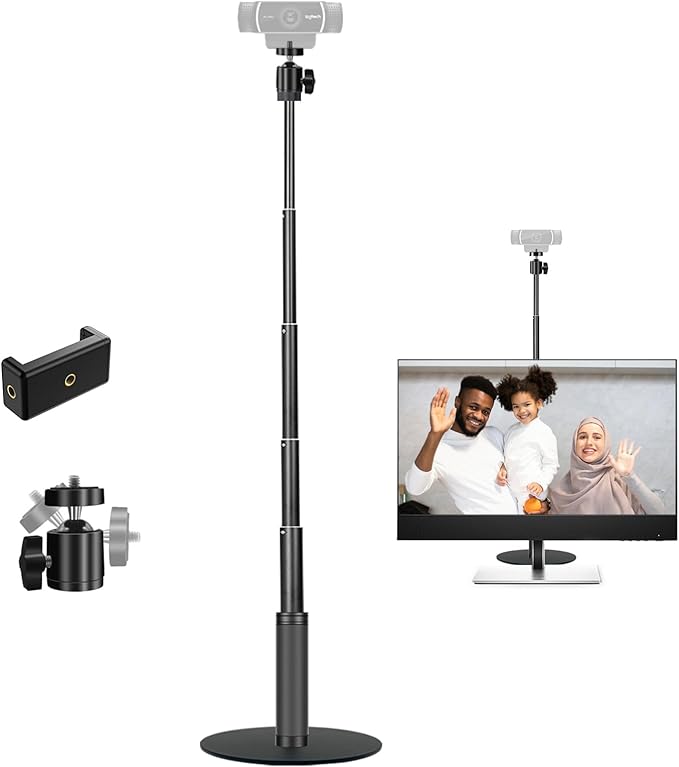JCWINY Webcam Stand, 28 Inch Web Cam Stand by JCWINY