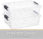 Superio Storage Bins with Lids, Stackable Totes, BPA Free, Odor Free, Organizer - Image 4