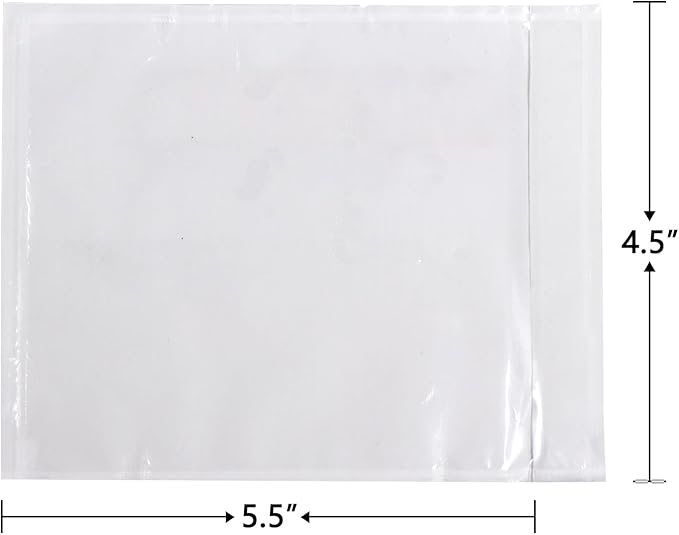 iMailer - 20 PCS 4.5"x5.5" Packing List Pouch- Clear Plastic Envelopes - Image 2
