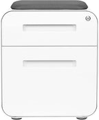 Laura Davidson Furniture STOCKPILE Mini Seated 2 Drawer Mobile File Cabinet - Image 6