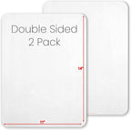 Small White Board, 11 x 14 Dry Erase Board, 2 Small White Boards Dry Erase by UltimateStationery