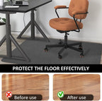 Office Chair Mat for Hardwood Floor&Tile,55"x35" Anti-Slip Desk Chair Mat,Low-Pile Mat,Multi-Purpose Hardwood Floor Protector for Office,Home (Light Grey, 35 * 47IN)