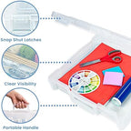 artbin 12 x 12 craft organizer with handle, front angle view