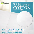 75% Cotton 25% Linen Paper, 85gsm Inkjet Printing Paper, 8.5"x11" White Color - Image 2