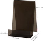 ZOEY Acrylic Book Stand with Ledge Clear Black Display Easels Plate - Image 2