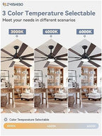 zmishibo 72" ceiling fans with lights for patio on a desk or shelf