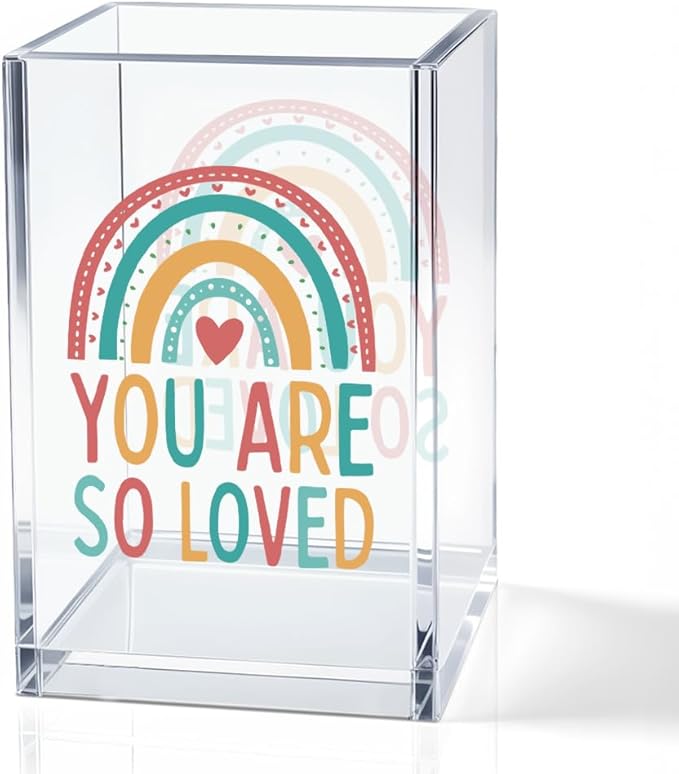 QYUVK You Are So Love Acrylic Cosmetic Holder, Storage Box by QYUVK
