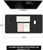 YSAGi Non-Slip Leather Desk Pad, Waterproof Laptop Computer Desk Keyboard Mat - Image 2