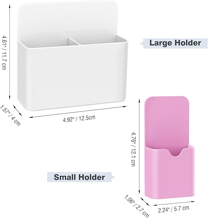 MoKo Magneitc Dry Erase Marker Holder Set, 2 Large & 2 Small Holders - Image 7