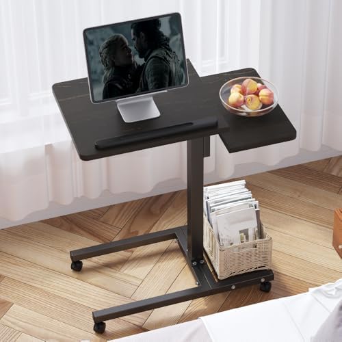 Laptop Desk Stand for Bed Portable Desk Overbed Bedside Mobile Laptop Table R...