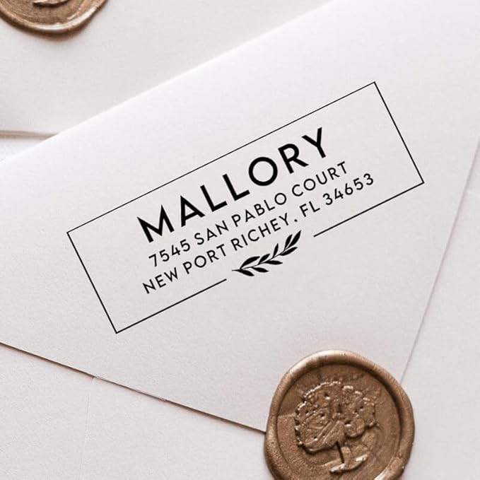 Custom Floral Address Stamp | Choose from 12 Designs | Multiple Ink Color - Image 3