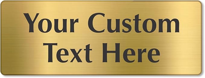SmartSign Custom Brass Sign - Image 5