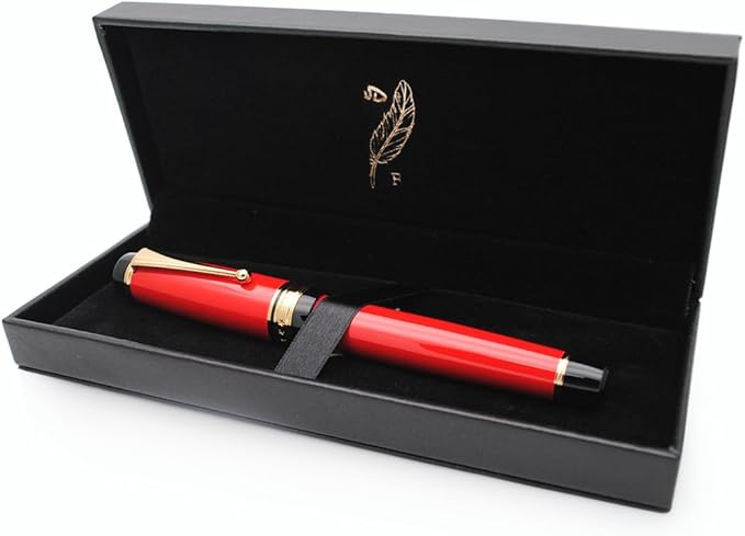 xixixiaozhu Metal Big Fountain Pen Set Medium Nib 0.7mm, Includes Ink Refill - Image 5