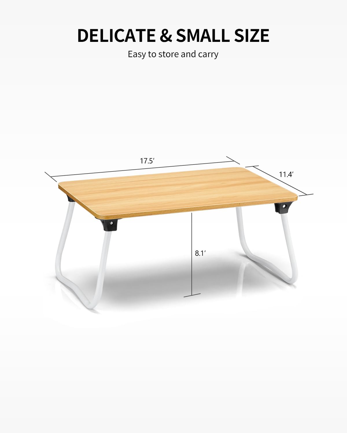 Ruxury Foldable Lap Desk Laptop Stand Bed Desk Table Tray, Breakfast Serving ...