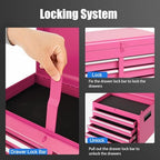 dreamade 5-drawer tool chest combo, rolling tool cabinet on a desk or shelf
