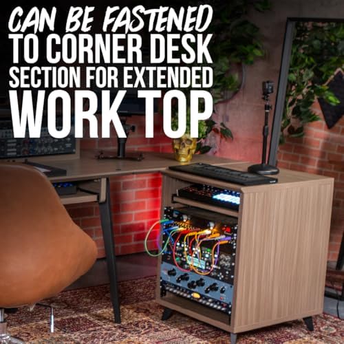 Gator Frameworks Elite Series 10U Studio Rack Desk with Slide-Out Tray and Re...