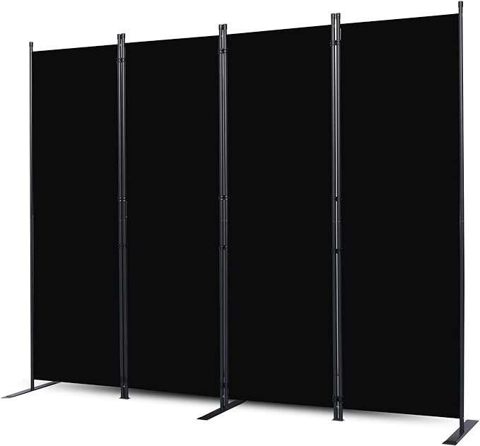 CHOSENM Room Divider, 4 Panel Folding Privacy Screens by CHOSENM