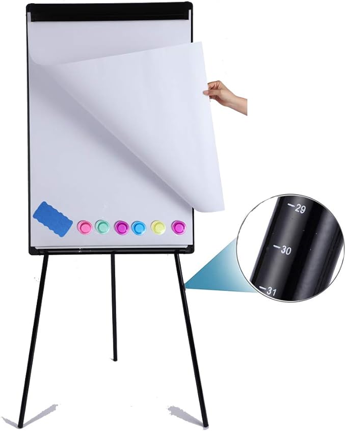 DexBoard Dry Erase Easel 36" x 24", Height Adjustable Magnetic White Board by DexBoard