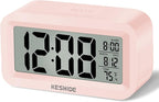 KESHIDE Travel Digital Alarm Clock Battery Operated by KESHIDE