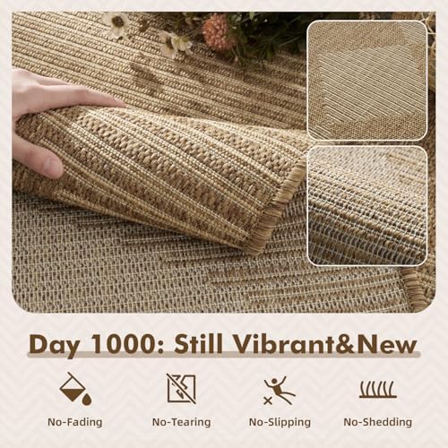 montvoo-2x6 ft indoor outdoor runner rugs for entryway shown in use