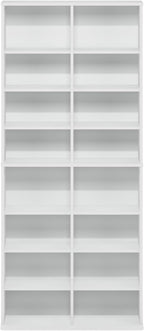 Furinno Jaya DVD Shelf, 16-Shelf Wide CD Rack, Media Shelf - Image 6