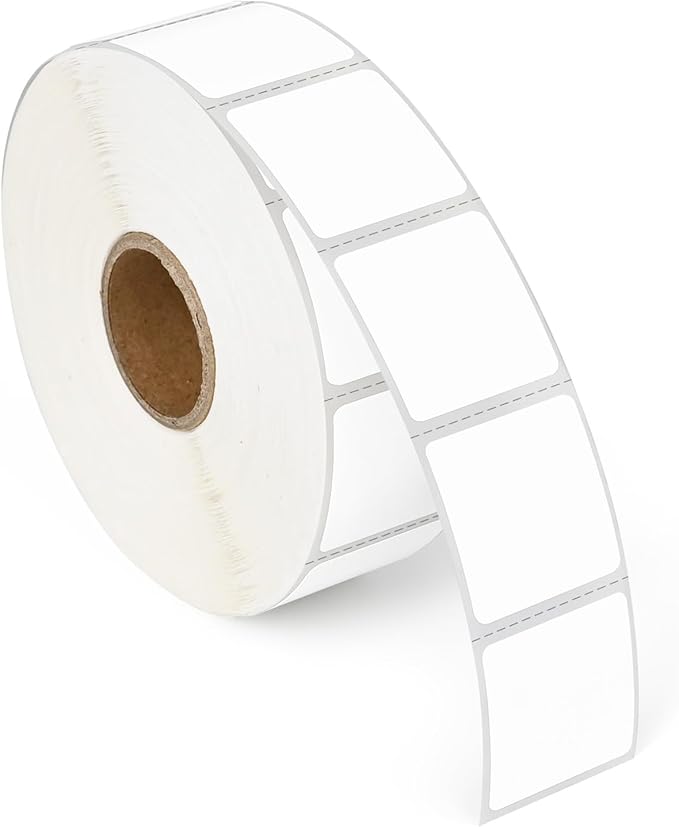 L LIKED 1" x 1" Square Removable Labels, No Residue, Water and Oil Resistant by LLIKED