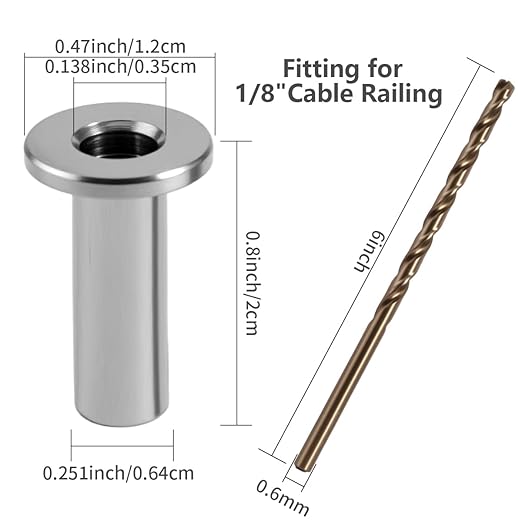200 Pack Cable Railing Protector Sleeves, T316 Stainless Steel Protective - Image 7