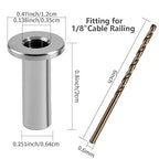 200 Pack Cable Railing Protector Sleeves, T316 Stainless Steel Protective - Image 7