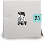 2023 Year Stickers, Doctor Stuff 2023 Chart Stickers, Aqua/Black Colored - Image 3
